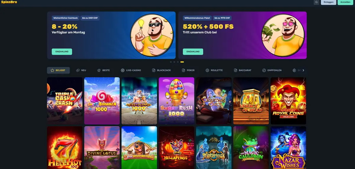 Spinsbro Schnelle Auszahlung Casino